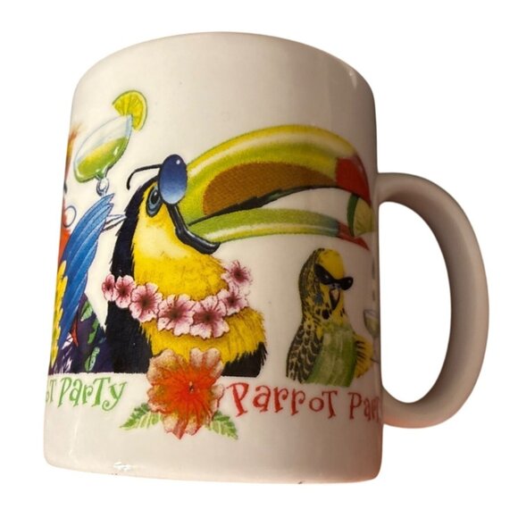 Caribbean Soul Parrot Party Tropical Birds Cocktails Ceramic Coffee Mug 8oz - Picture 12 of 14